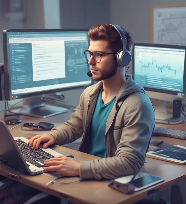A hand holds a smartphone displaying a screen with a customer support option. The screen features two distinct buttons for initiating chat support: one blue button labeled 'iMessage' and one green button labeled 'WhatsApp'. Text above the buttons reads 'Chat with us' followed by a description of the support options. A 'Dismiss' option is also present at the bottom.