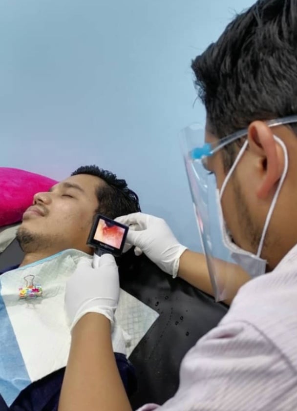 cuci telinga, pening, vertigo, sakit telinga, sedut telinga, klinik johor