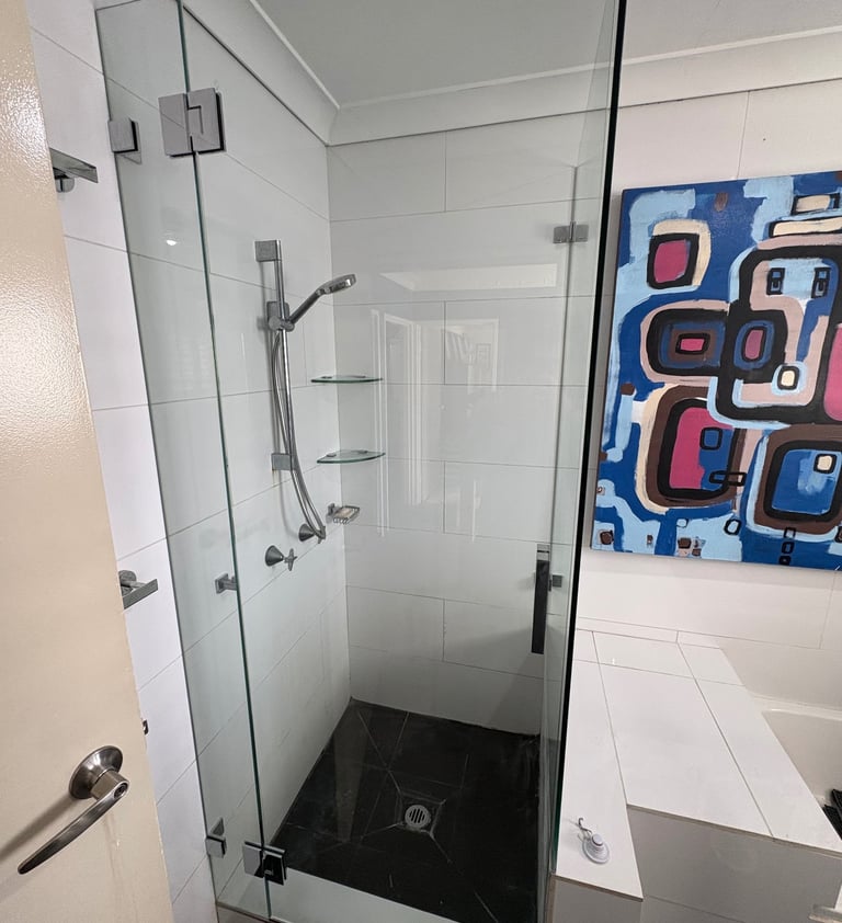 Frameless Shower screen