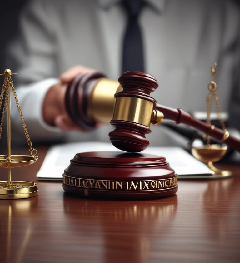 a judge's gavel gavel and a gavel