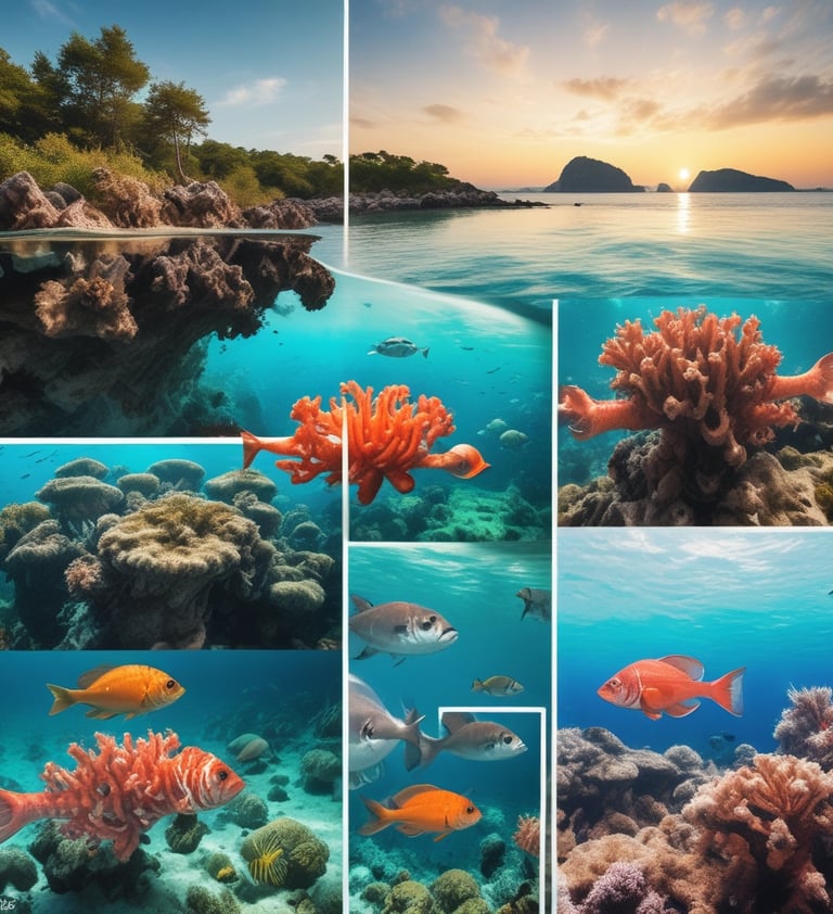 blue and white striped round textile