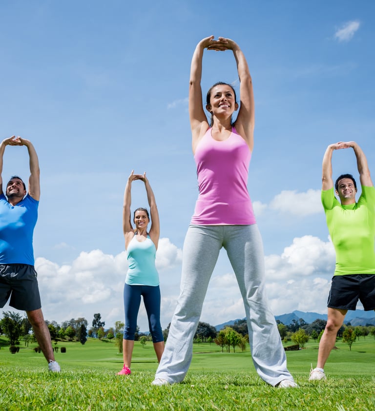 Personas realizando actividad física 
