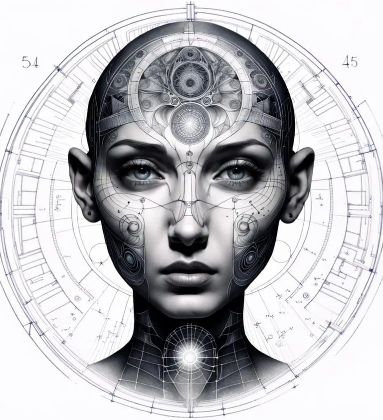 fibonnaci patterns in the face 