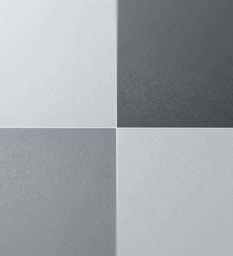 An abstract, high-quality macro shot of a design grid system overlaid on a smooth textured surface. The palette includes #1C2826 and #F0F4F4. The composition is geometric and precise, symbolizing structural clarity and professional craftsmanship.