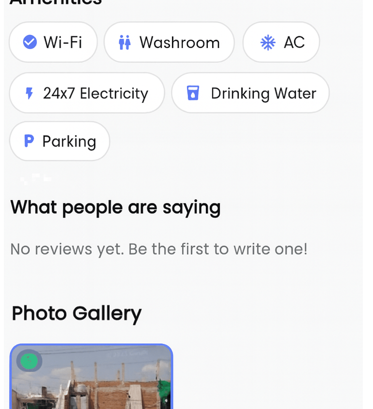 a cell phone showing a list of info of the library on LibraryBook