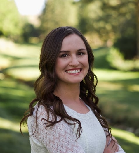 Kathryn Brown, PA-C, a physician's assistant at Archway Mental Health, smiling outdoors in Reno, Nevada. Wearing white shirt.