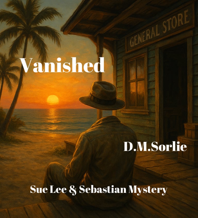 Invisible man watching the sunset.