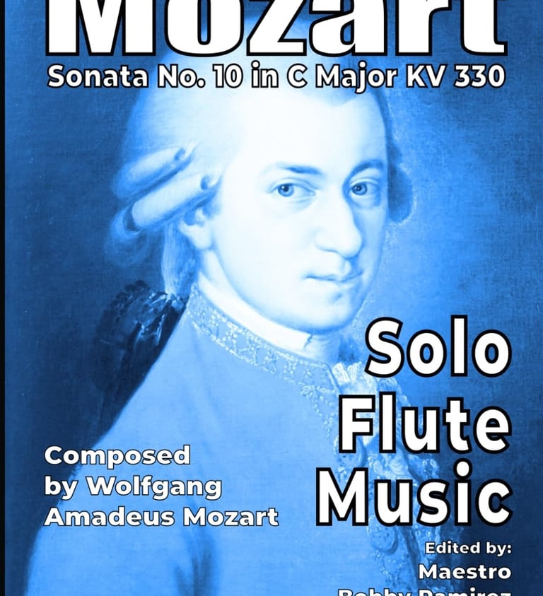 Mozart Sonata No. 10 in C Major Solo Flute Music