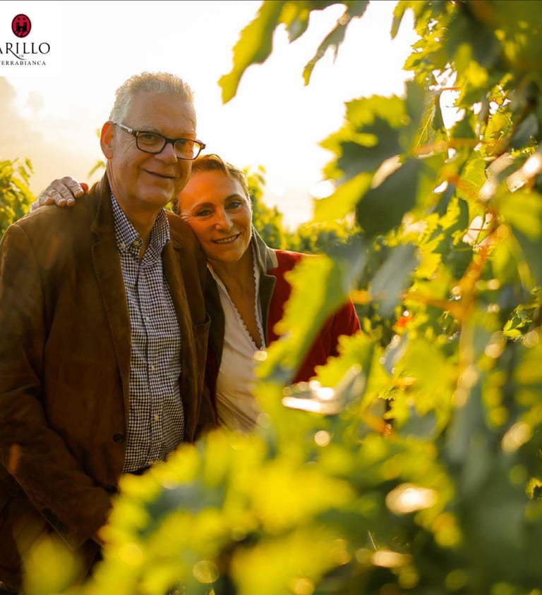 Adriana e Urs Burkard Arillo in Terrabianca vino biologico Toscana Chianti Maremma