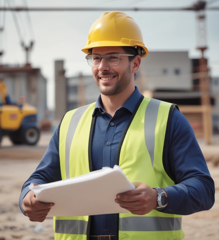 a man in a white shirt and a white helmet