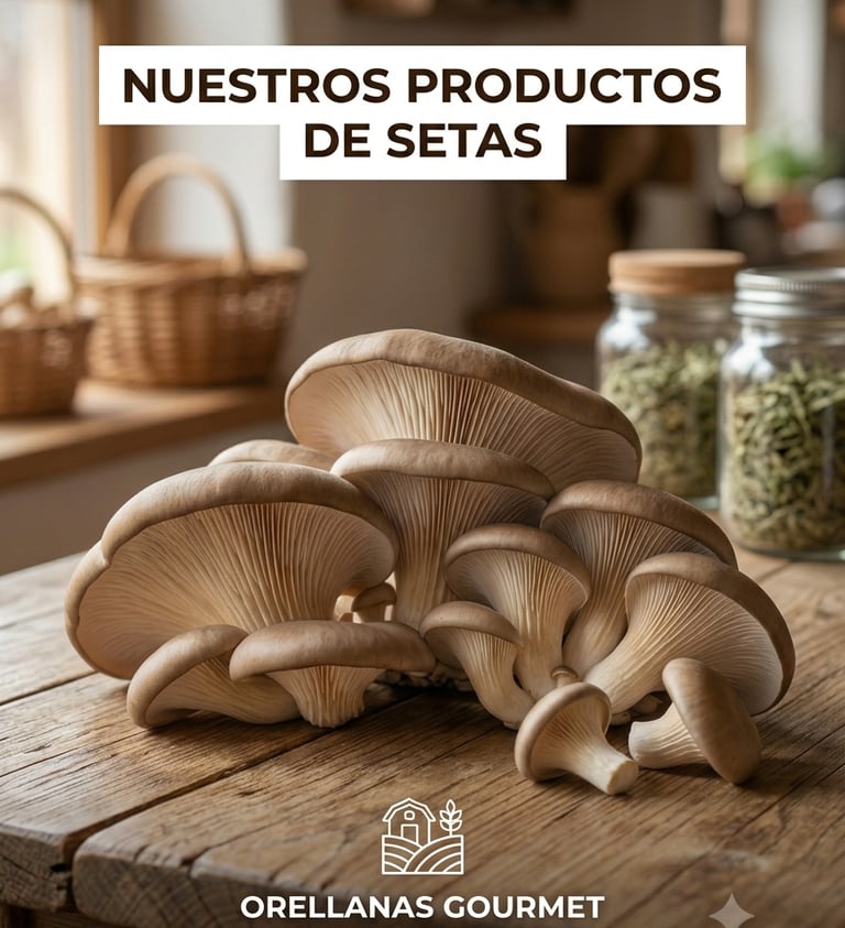 Setas, Hongos, tienda, Orellana, Cultivo