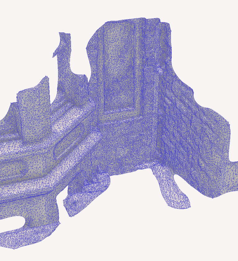 Lidar Scan with Mesh