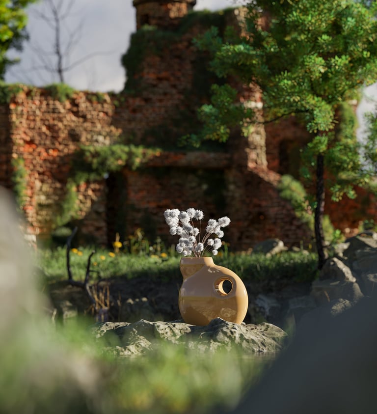 designer cask vase modern decor object luxury home accessories export quality sculptural vase Faisal