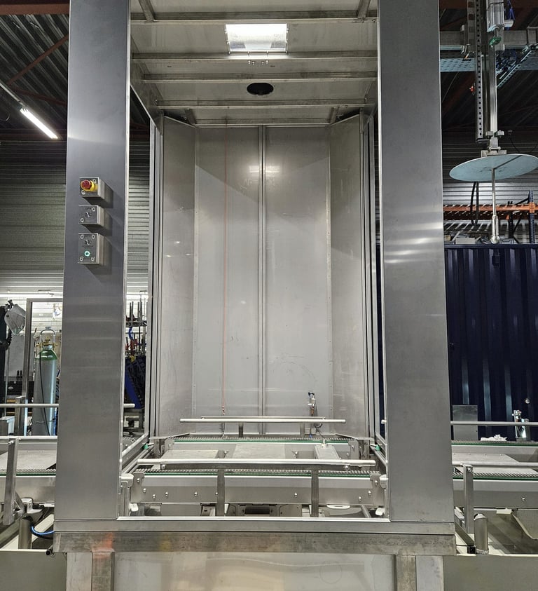 stainless steel cabine montage, tig welding