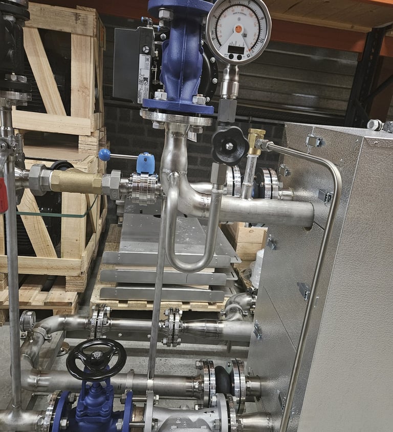 stainless steel pipe welding, tig welding, montage