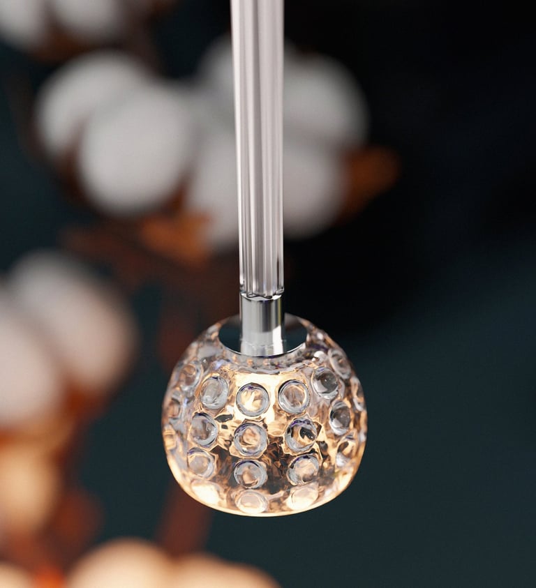 Suspension contemporaine visualisation 3D réaliste pour intérieur morderne