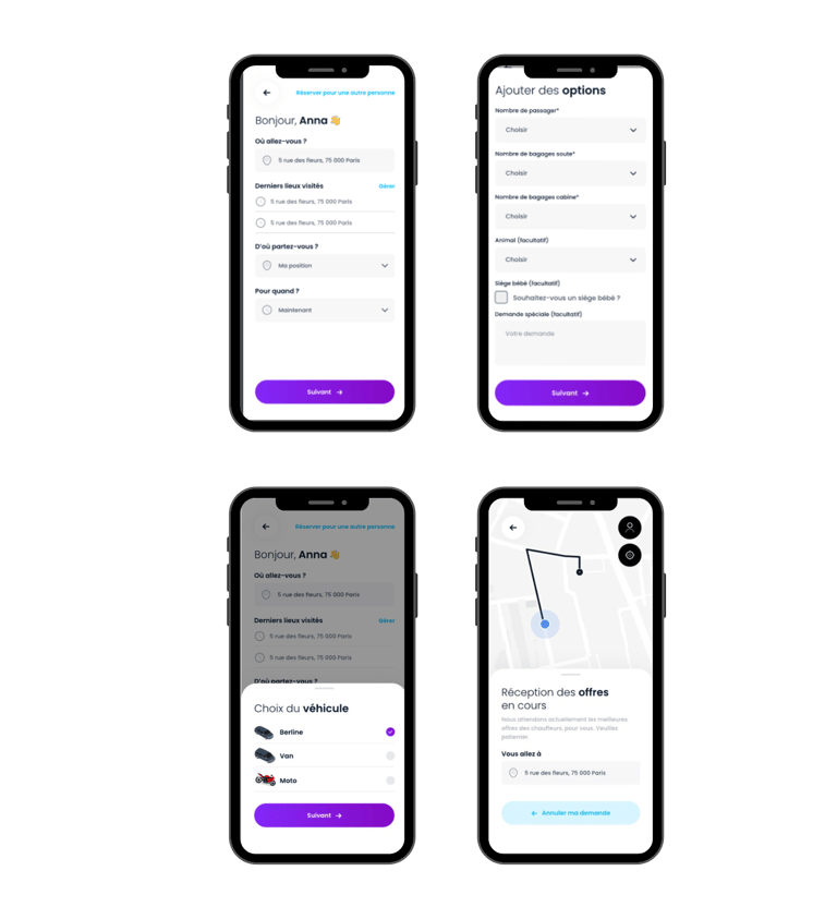 comment réserver un taxi vtc sur hopyou
