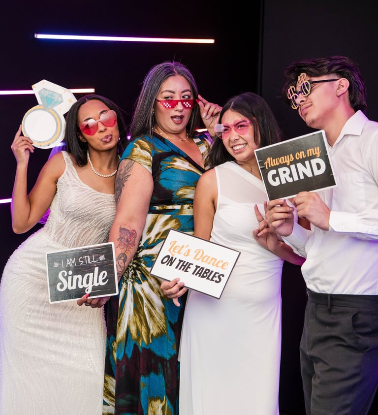 Vogue Photo Booth with led lights