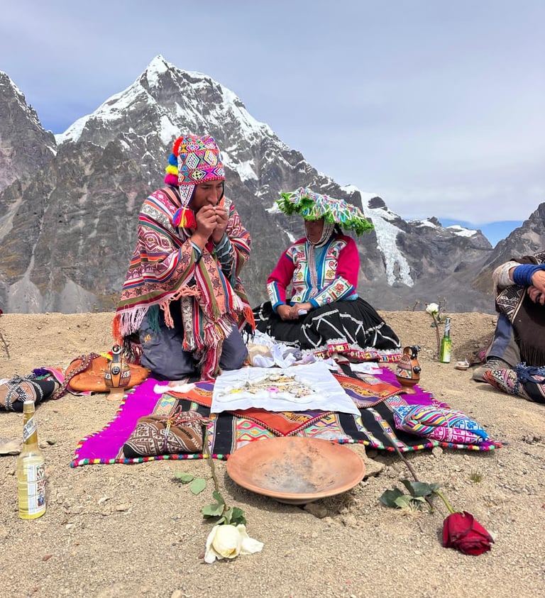 Schaman in the mountains Ausangate