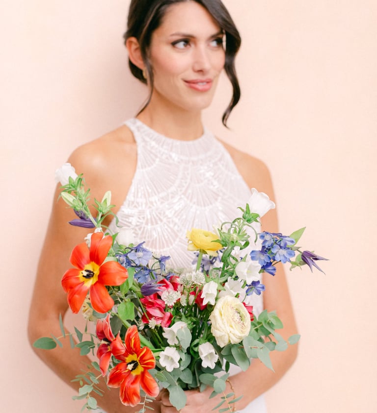 bouquet fine art coloré expérience florale céline chan photo