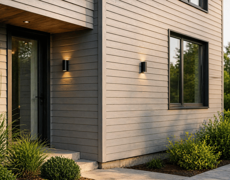 Bardage bois horizontal pour façade moderne