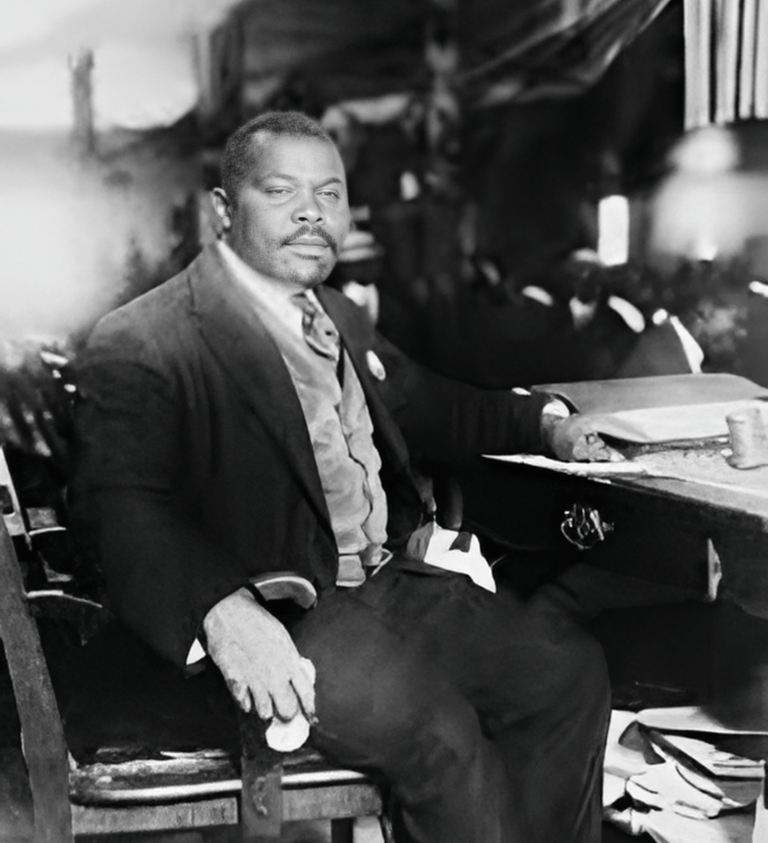 Marcus Garvey representing They Did I Can Too entrepreneurs section