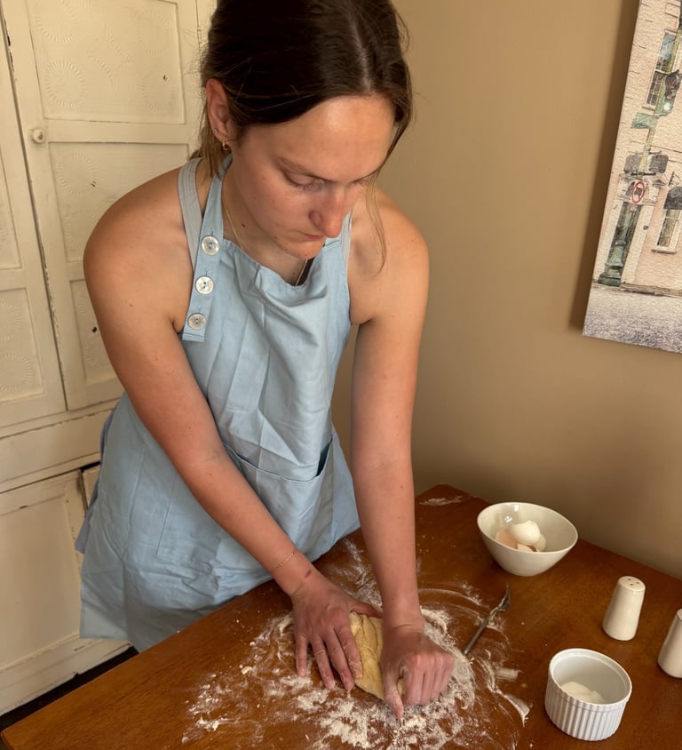 Kneading dough
