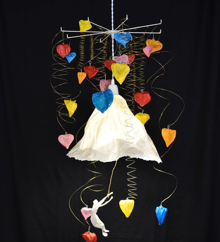 suspension papier parapluie