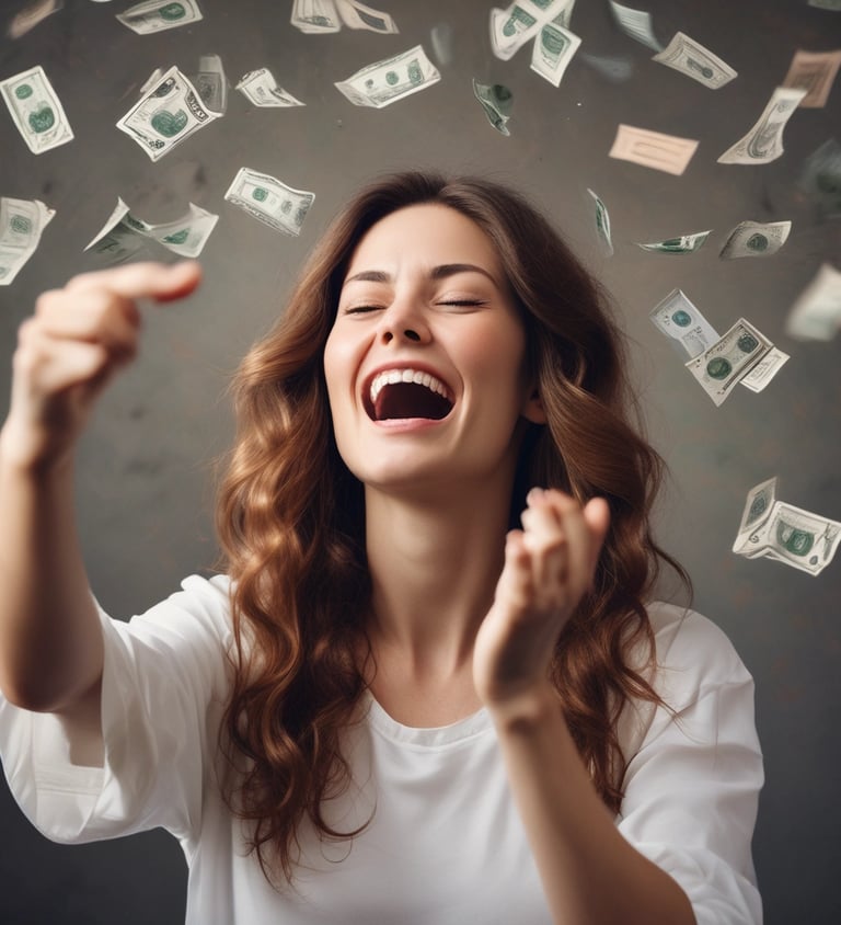 A focused entrepreneur breaking through a glass ceiling with determination