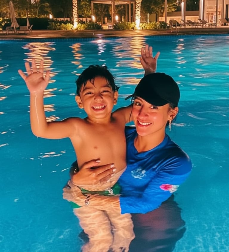 Our professional coach  with student  in his home