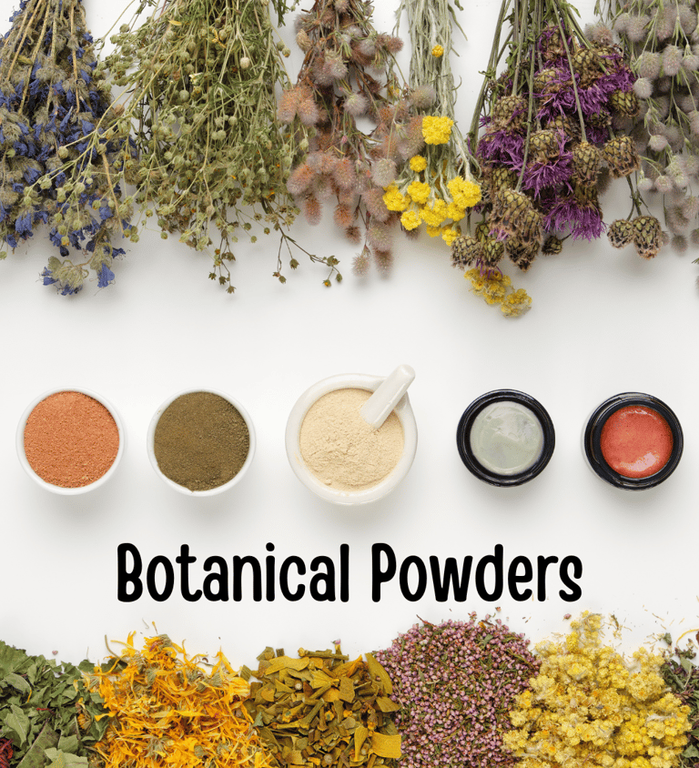 A pic of the ingredients for Back2naturalness Dry Shampoo powder for dark hair 