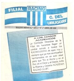 Primer boletín informativo
