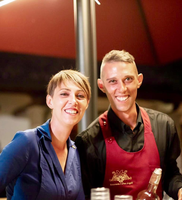 Francesco and Monica Margaretini picture of themself 
