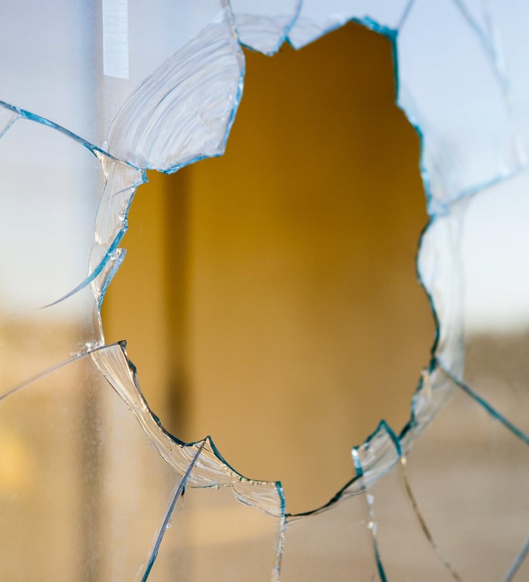 broken residential home window repair