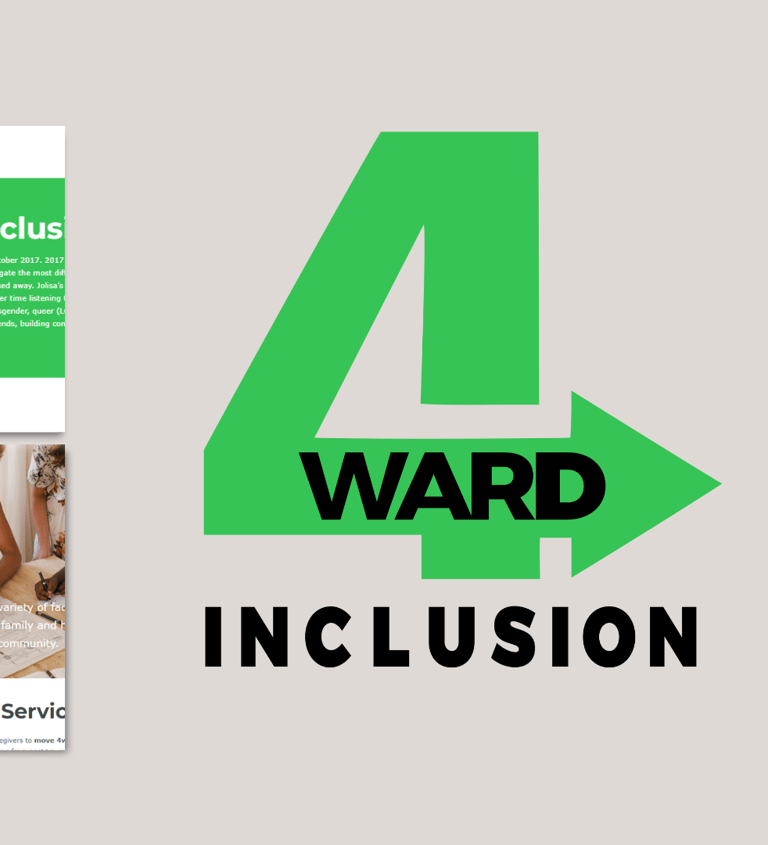 4ward inclusion responsive mobile mock for website mobile design service.