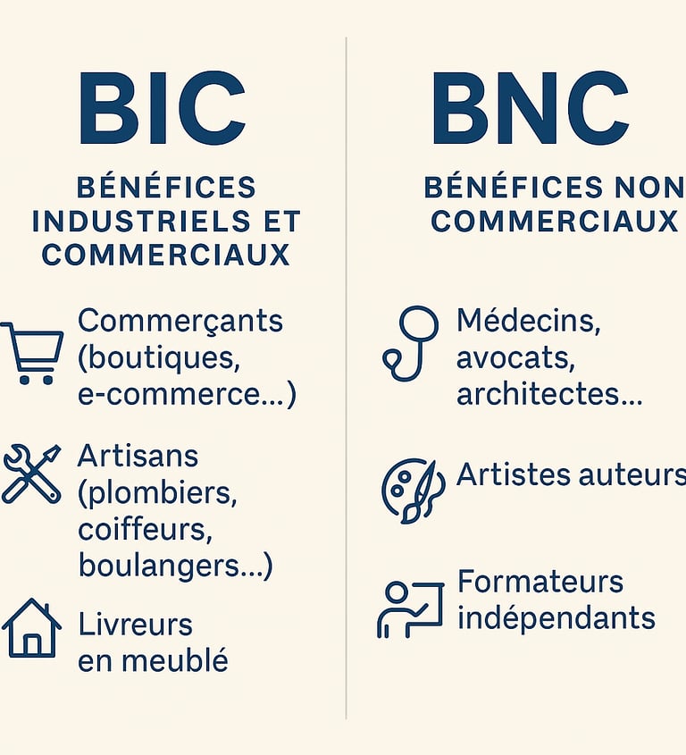 une table avec un ensemble de différents types d'entreprises