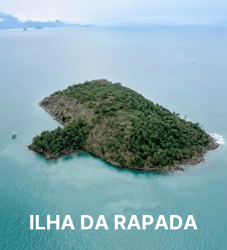 Imagem da ilha da rapada, uma ilha em Paraty