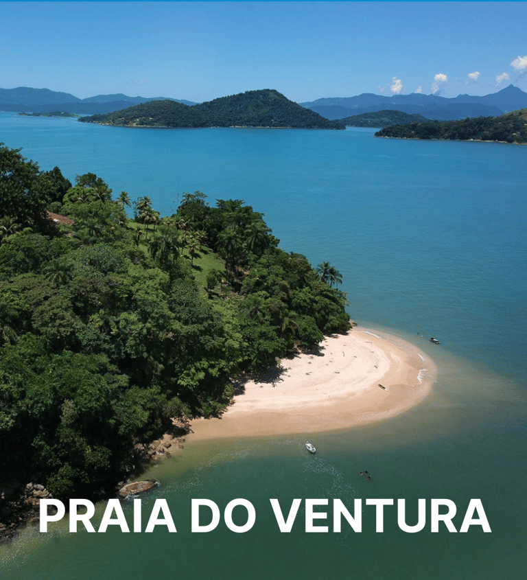 Imagem da ilha do ventura, uma ilha em Paraty