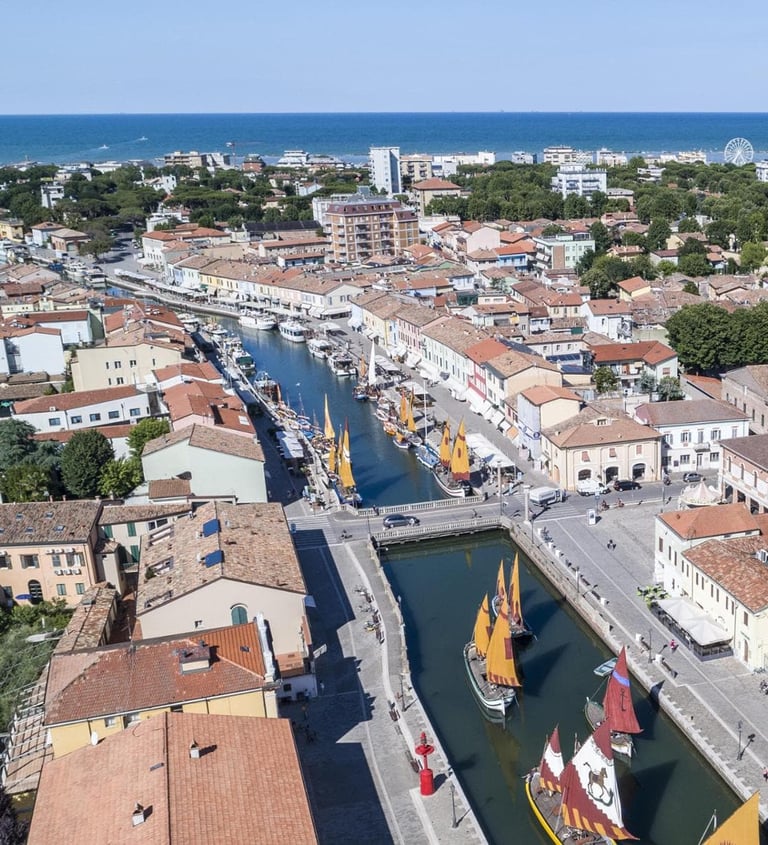 Porto canale Cesenatico, vacanze a Cesenatico, porto canale Leonardesco