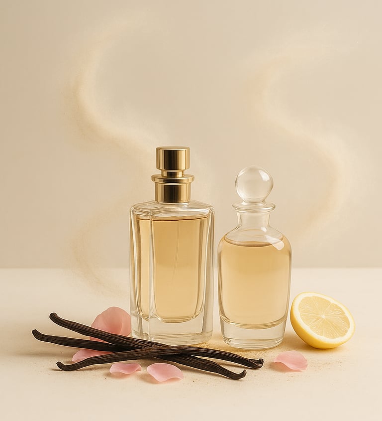 Scent stacking in 2 different perfume bottles.