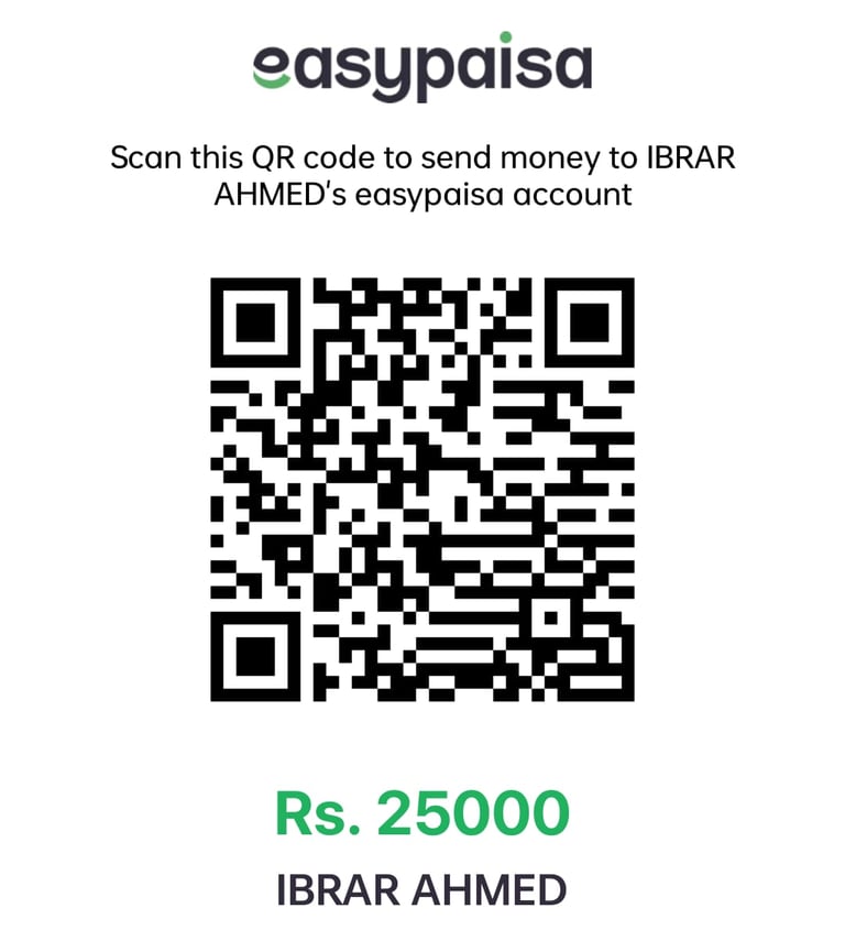 a qr coder Easypaisa