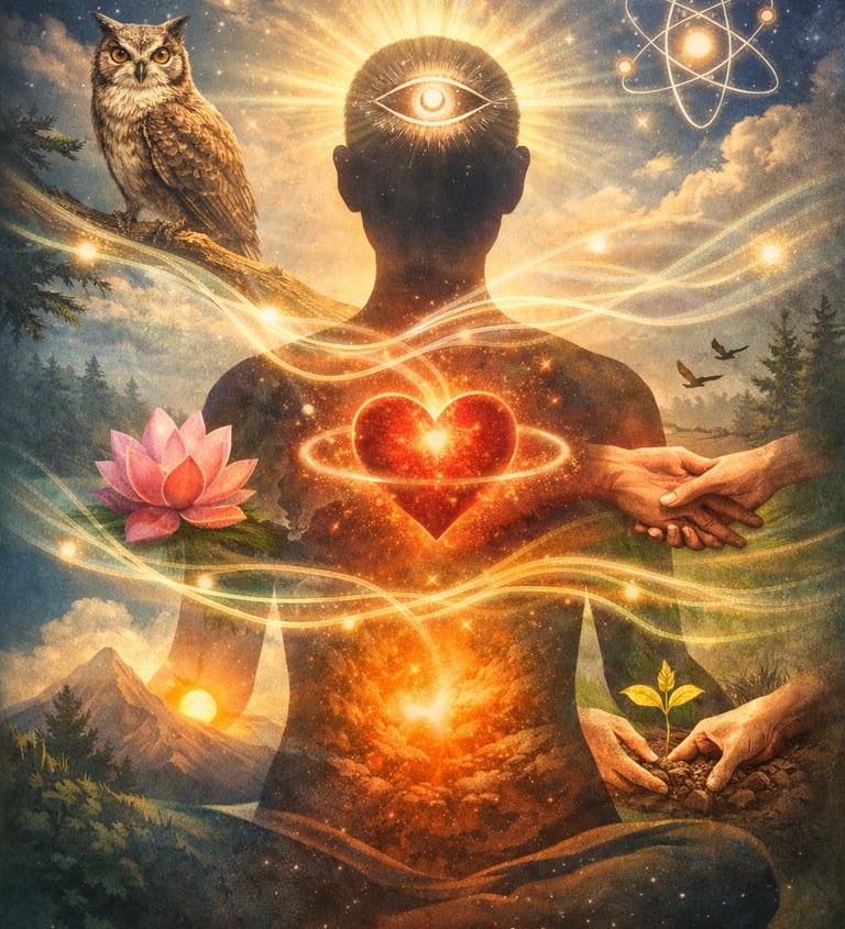 Imagem demonstrando a região do pensar, sentir e querer