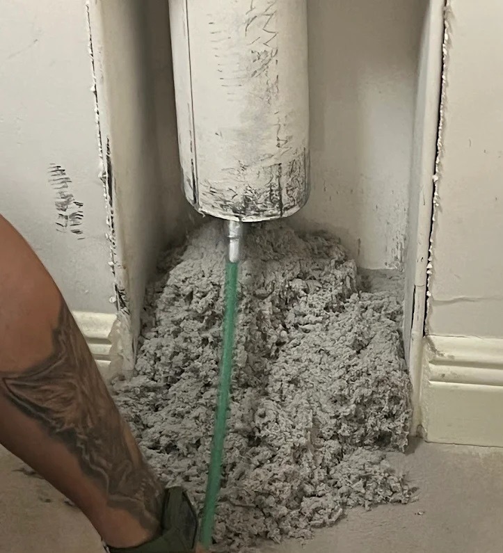 Pile of dryer lint