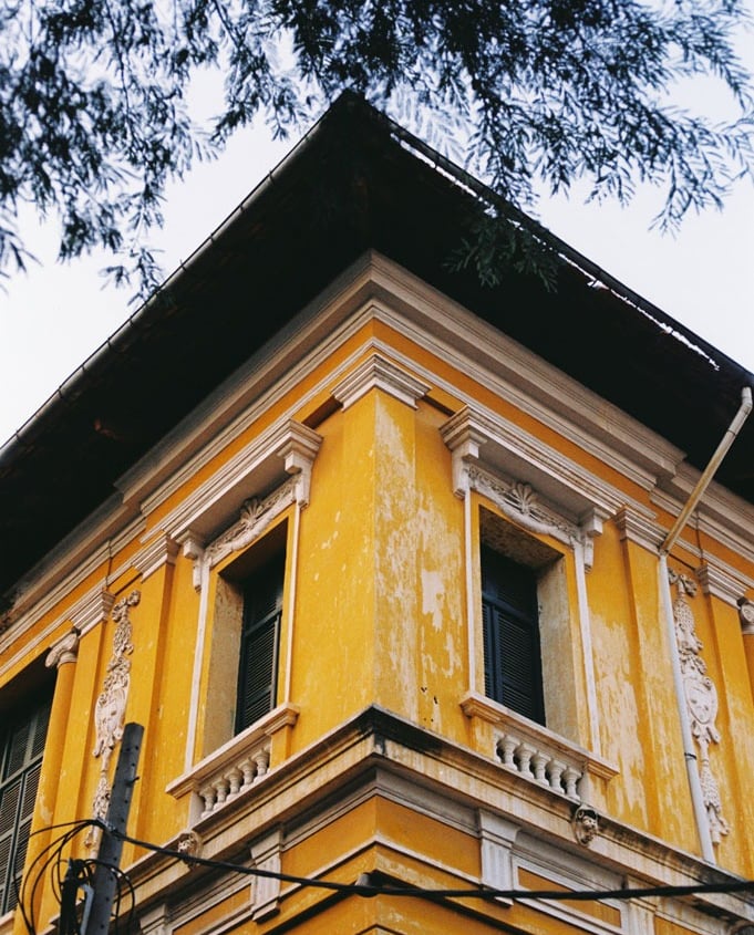 French architecture in Saigon shot on film