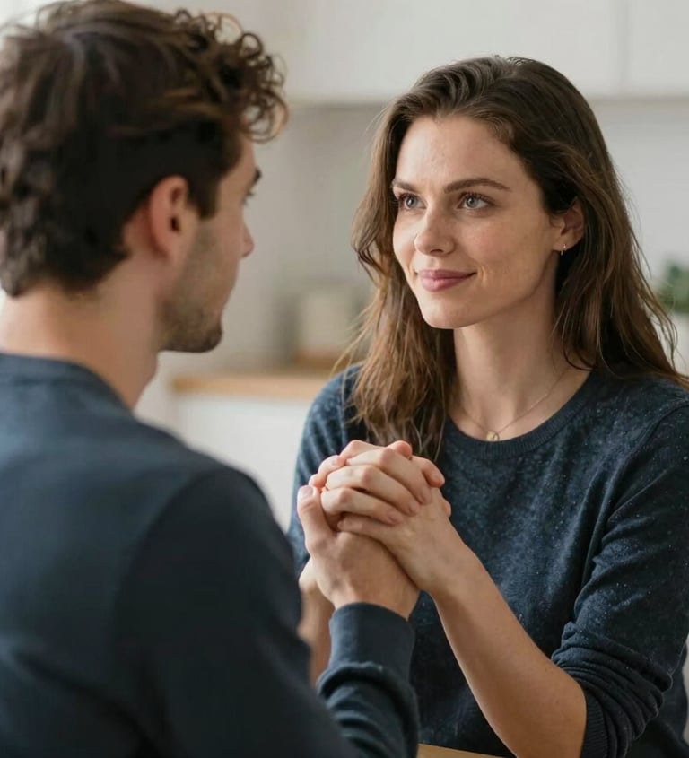 a man riding a skateboard down a street next to tall buildings