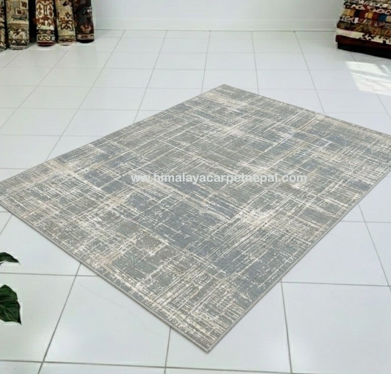 Custom Rugs - Modern contemporary rug with geometric design and neutral tones