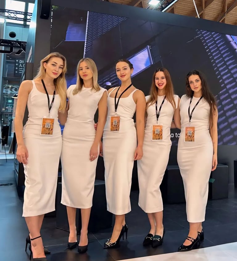 Event hostesses at an event in Dubai