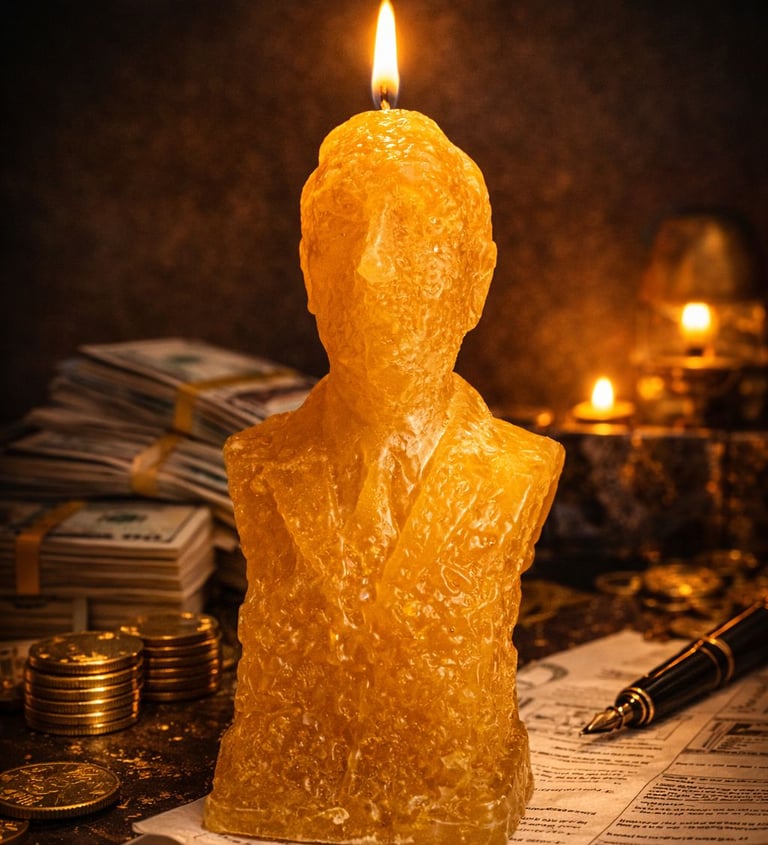 Esta vela representa el ritual de Juan del Dinero