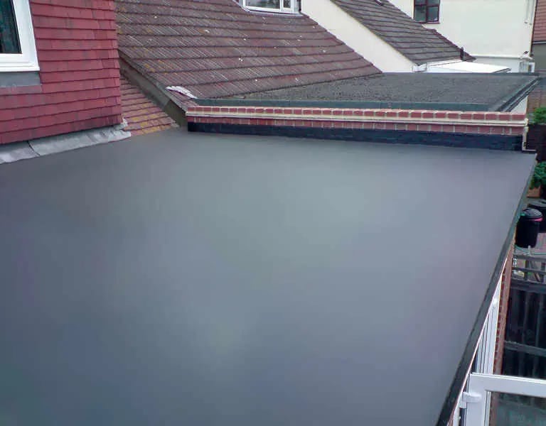 fresh EPDM Rubber Roofing installation