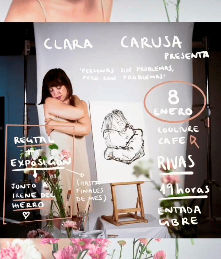 Cartel para el recital en el Coolture Café.